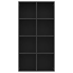 vidaXL Book Cabinet/Sideboard Black 66x30x130 cm Engineered Wood