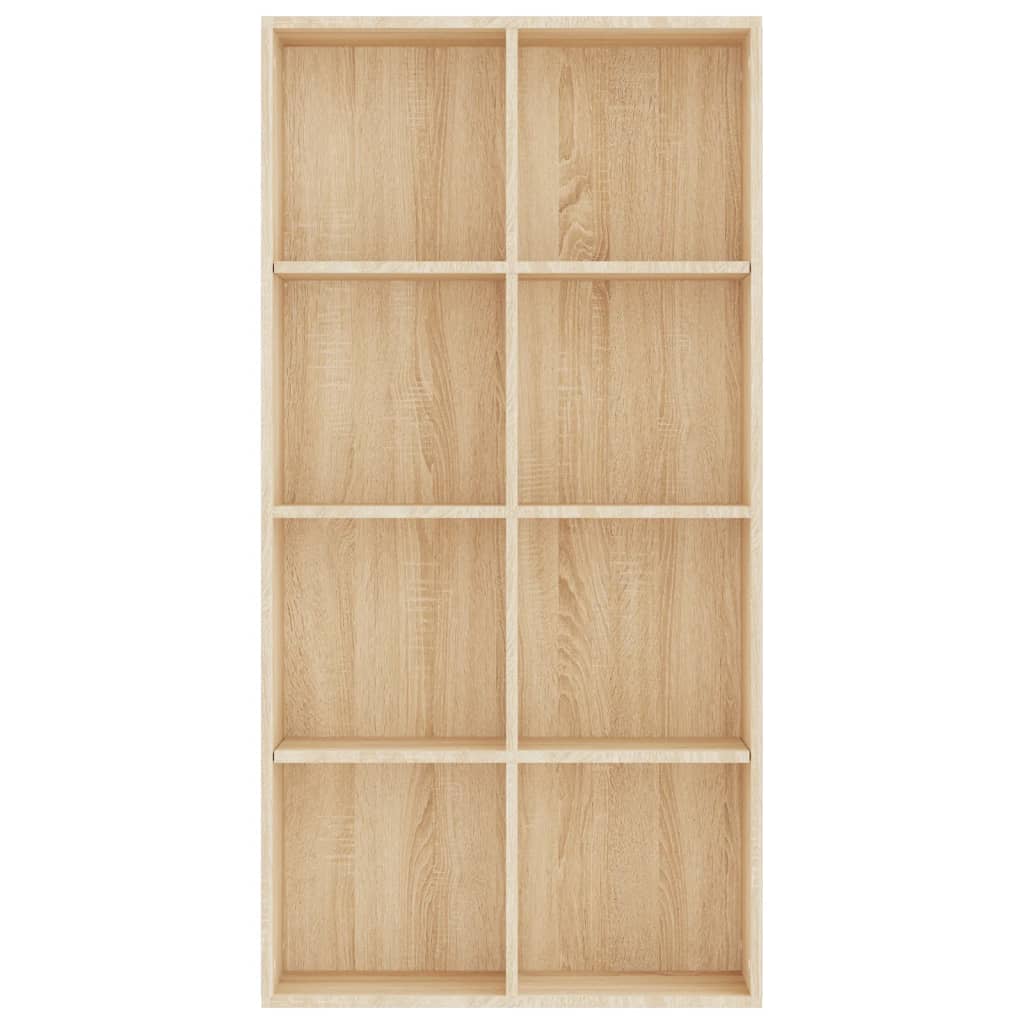 vidaXL Book Cabinet/Sideboard Black 66x30x130 cm Engineered Wood