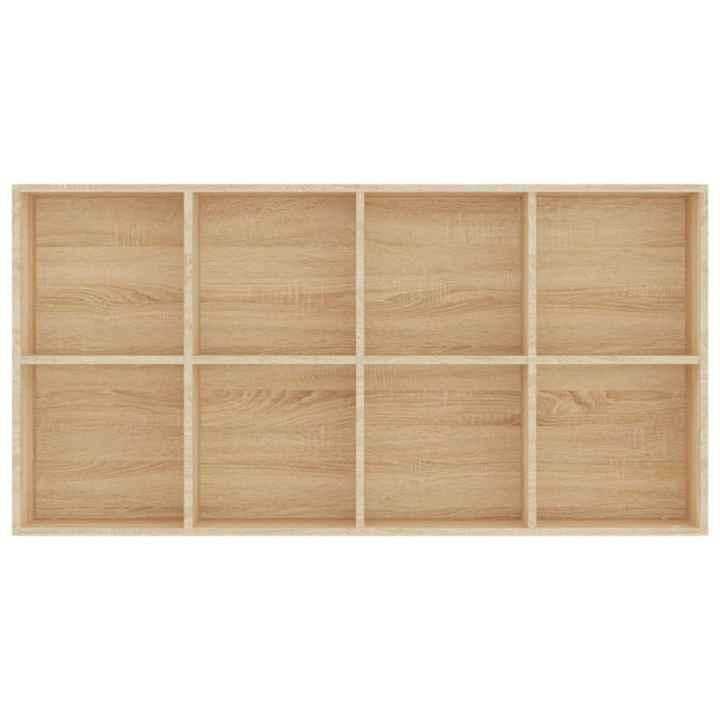 vidaXL Book Cabinet/Sideboard Black 66x30x130 cm Engineered Wood