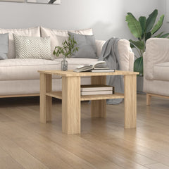 vidaXL Coffee Table Black 60x60x42 cm Engineered Wood