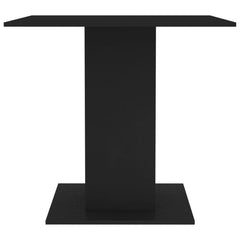 vidaXL Dining Table Black 80x80x75 cm Engineered Wood