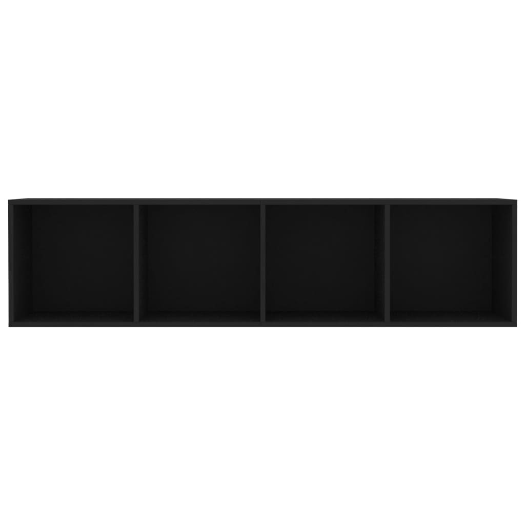 vidaXL Book Cabinet/TV Cabinet Black 143x30x36 cm