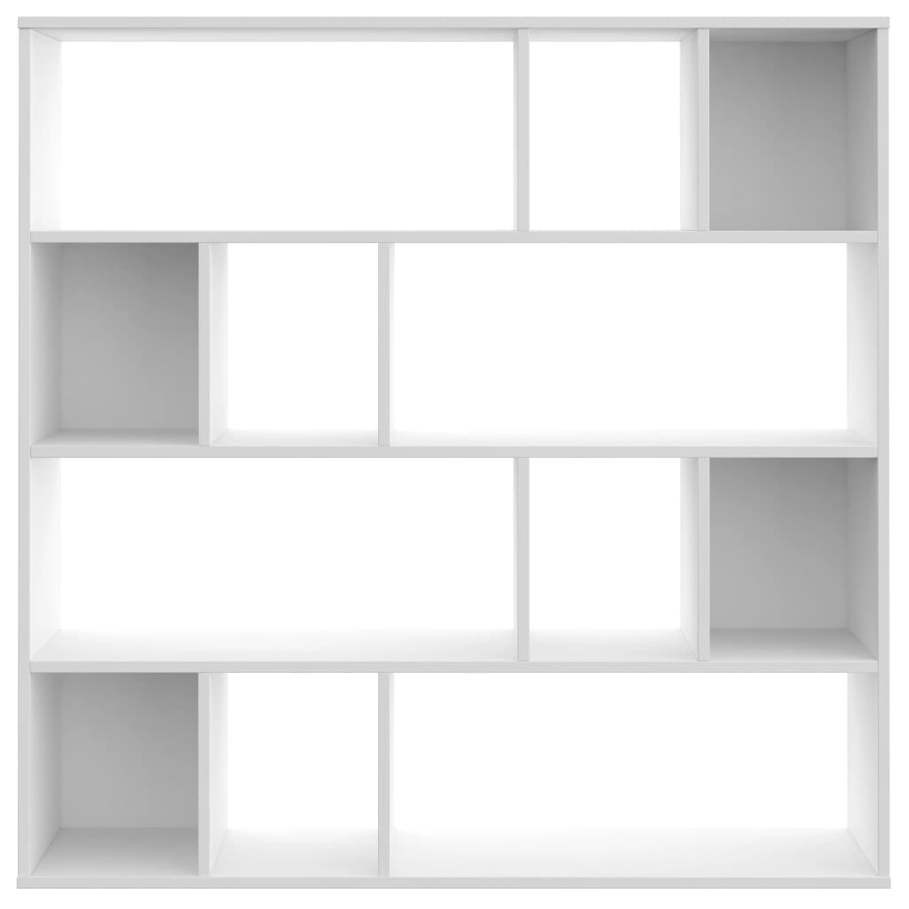vidaXL Room Divider/Book Cabinet White 110x24x110 cm Engineered Wood