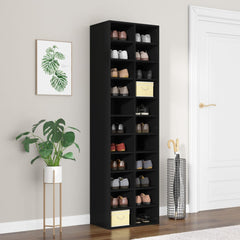 Shoe Cabinet  54x34x183 cm Engineered Wood