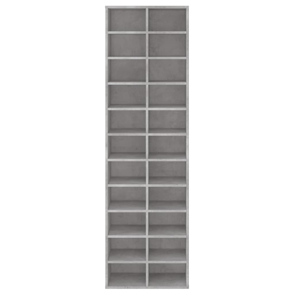 vidaXL Shoe Cabinet Black 54x34x183 cm Engineered Wood