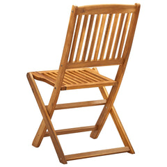 vidaXL Folding Outdoor Chairs 4 pcs Solid Acacia Wood