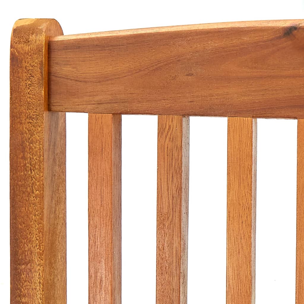 vidaXL Folding Outdoor Chairs 4 pcs Solid Acacia Wood