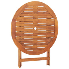 vidaXL Folding Garden Table 90x75 cm Solid Acacia Wood