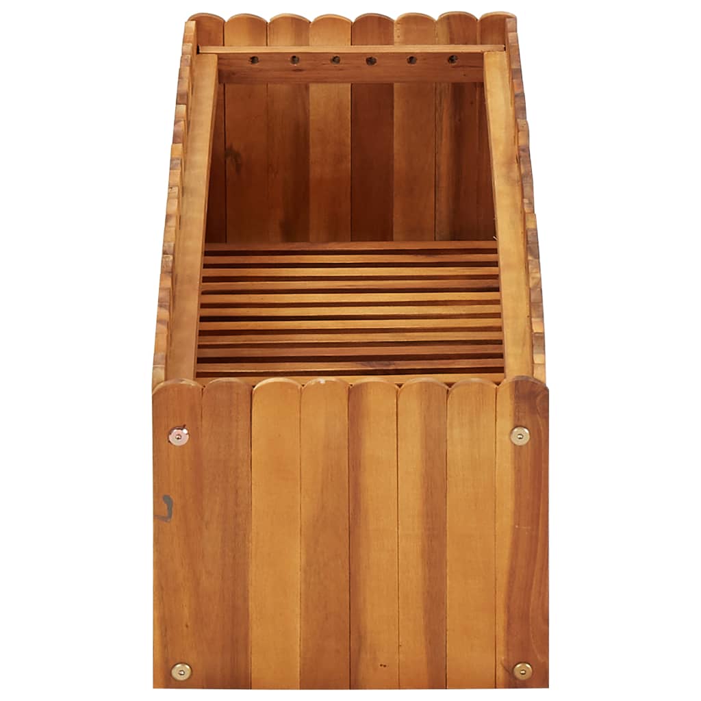 vidaXL Garden Raised Bed 150x30x25 cm Solid Acacia Wood