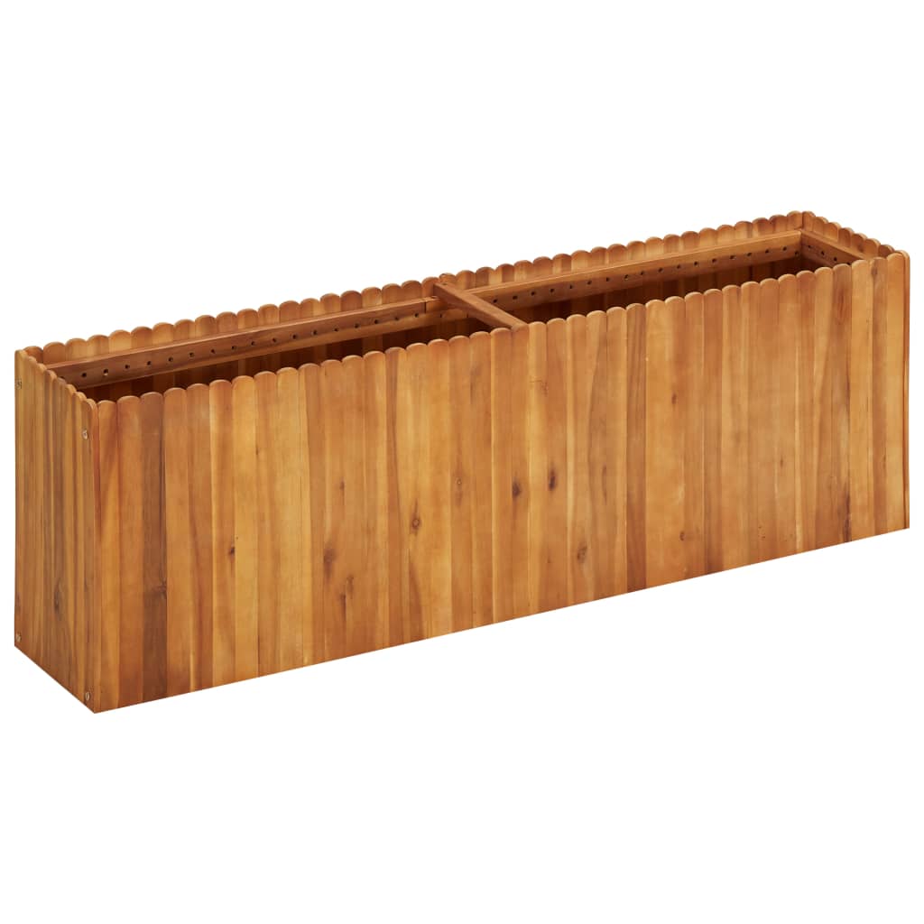 vidaXL Garden Raised Bed 150x30x25 cm Solid Acacia Wood