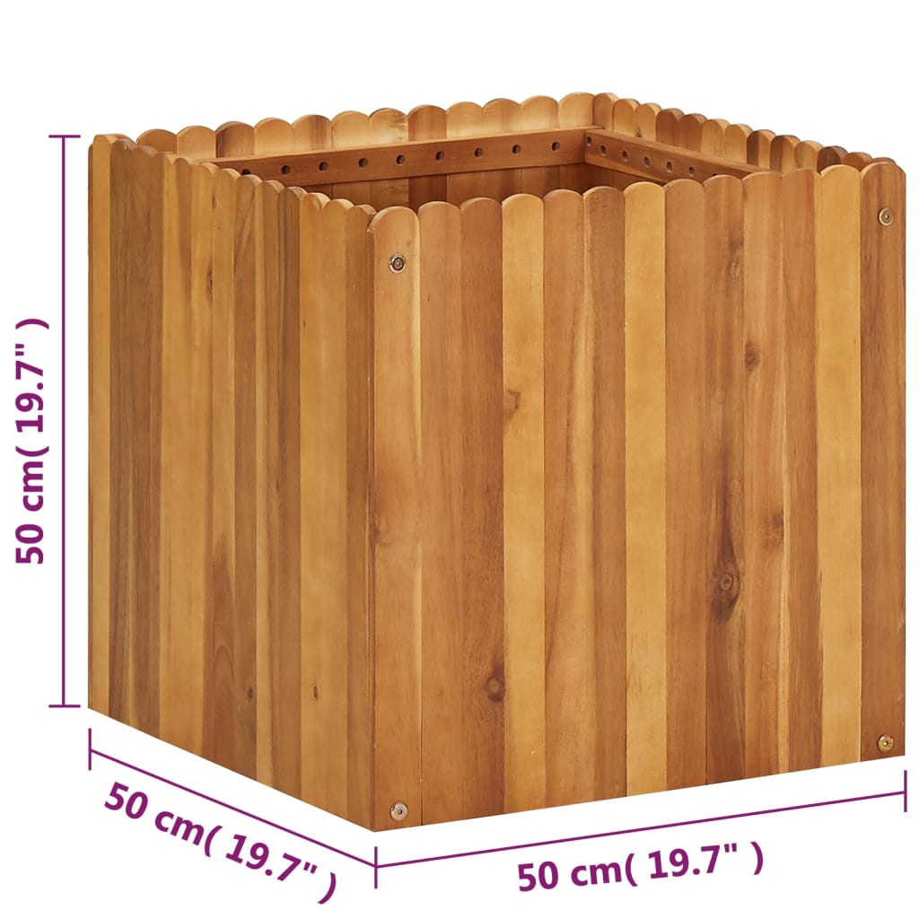 vidaXL Garden Raised Bed 150x30x25 cm Solid Acacia Wood