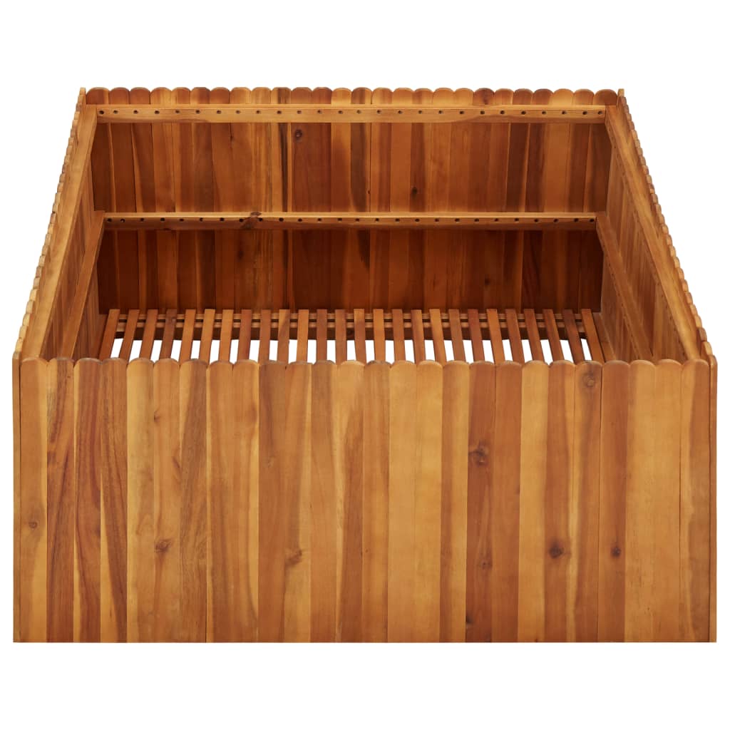 vidaXL Garden Raised Bed 150x30x25 cm Solid Acacia Wood