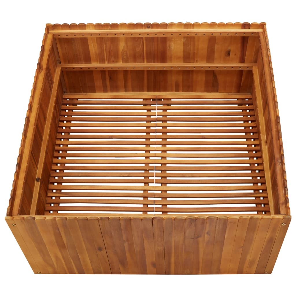 vidaXL Garden Raised Bed 150x30x25 cm Solid Acacia Wood