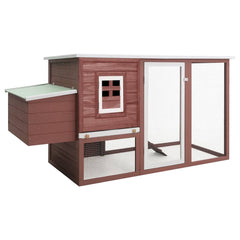 vidaXL Outdoor Chicken Cage Hen House with 1 Egg Cage Wood