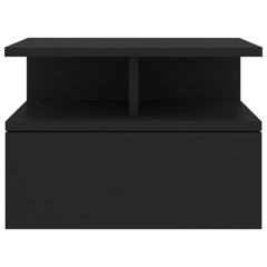vidaXL Floating Nightstands 2 pcs Black 40x31x27cm Engineered Wood