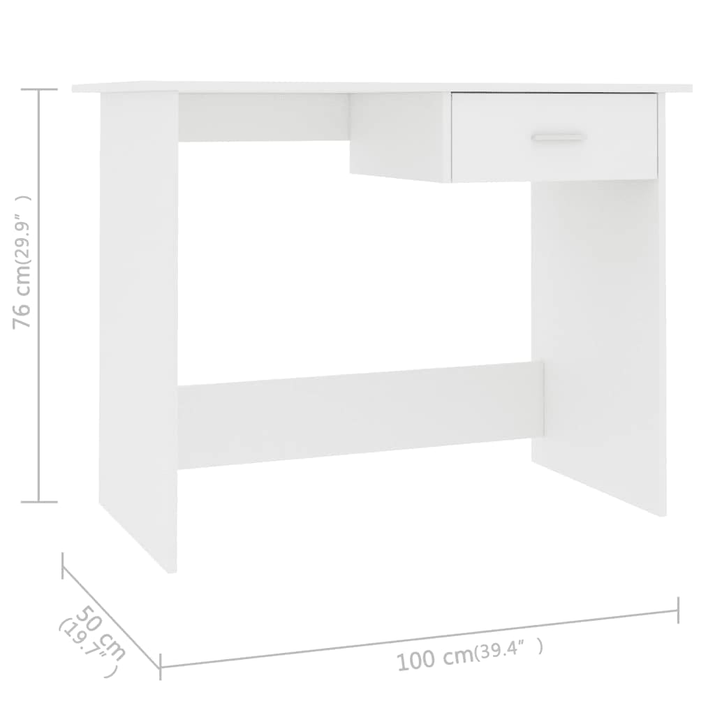 Desk  100x50x76 cm Engineered Wood