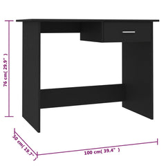 Desk  100x50x76 cm Engineered Wood