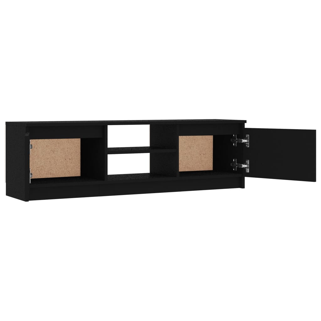 vidaXL TV Cabinet Black 120x30x35.5 cm Engineered Wood