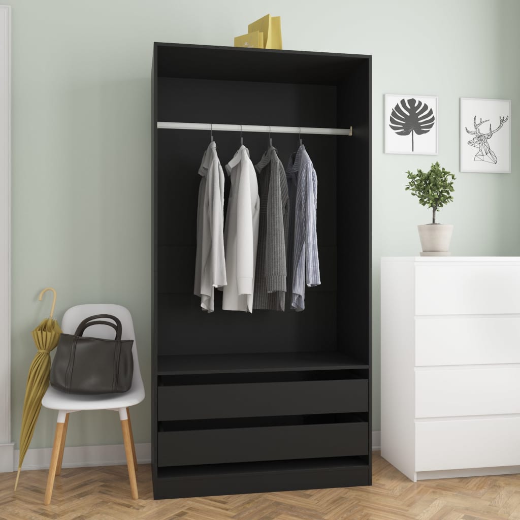 Wardrobe  100x50x200 cm Engineered Wood