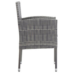 Garden Chairs 2 pcs  Poly Rattan