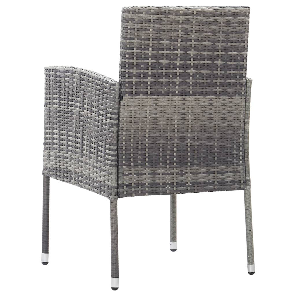 Garden Chairs 2 pcs  Poly Rattan