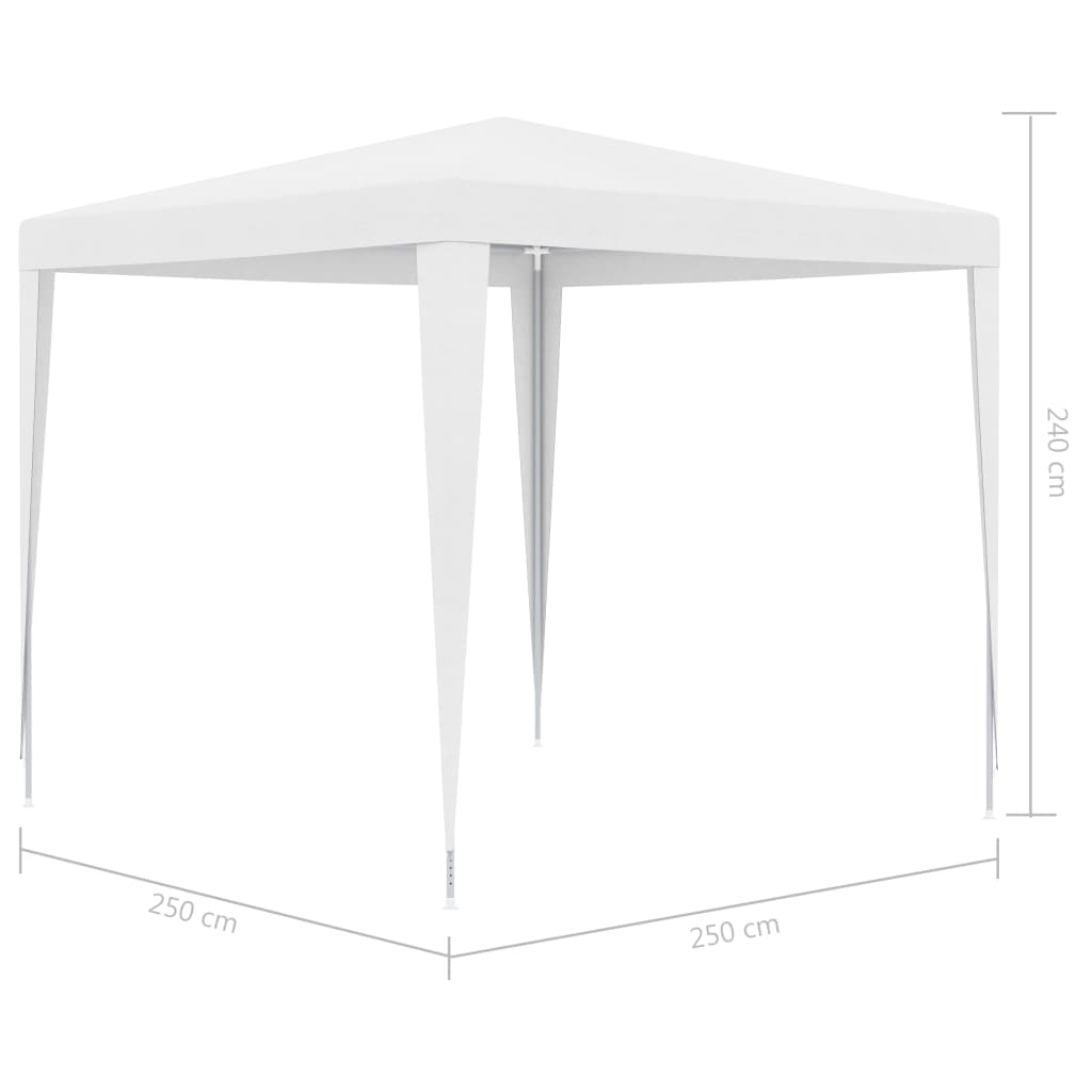 vidaXL Party Tent 2.5x2.5 m White