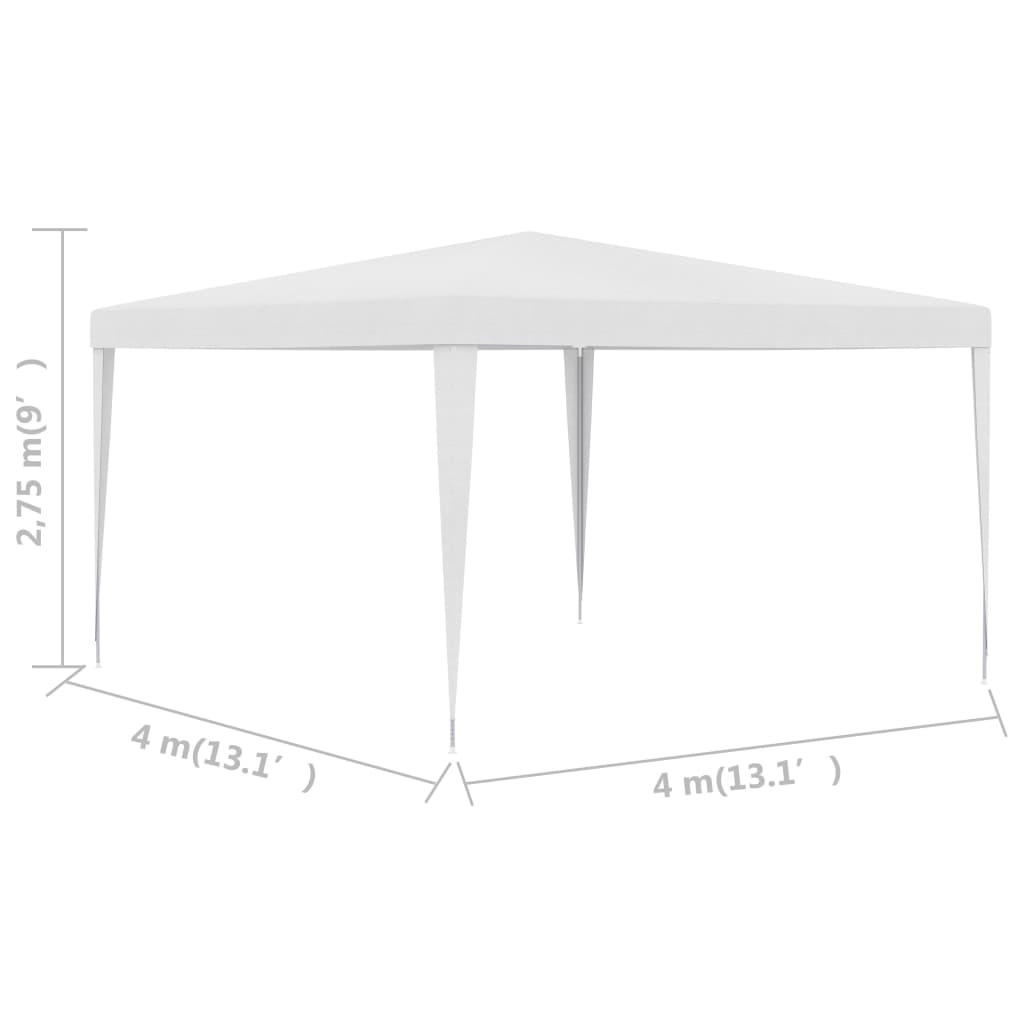 vidaXL Party Tent 2.5x2.5 m White