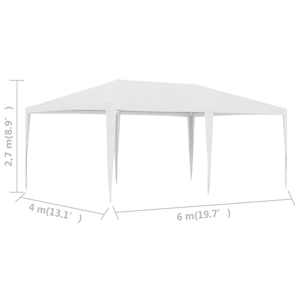 vidaXL Party Tent 2.5x2.5 m White