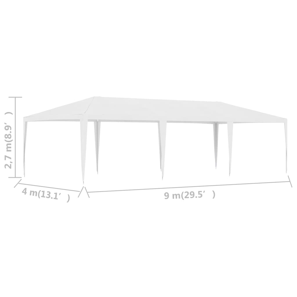 vidaXL Party Tent 2.5x2.5 m White