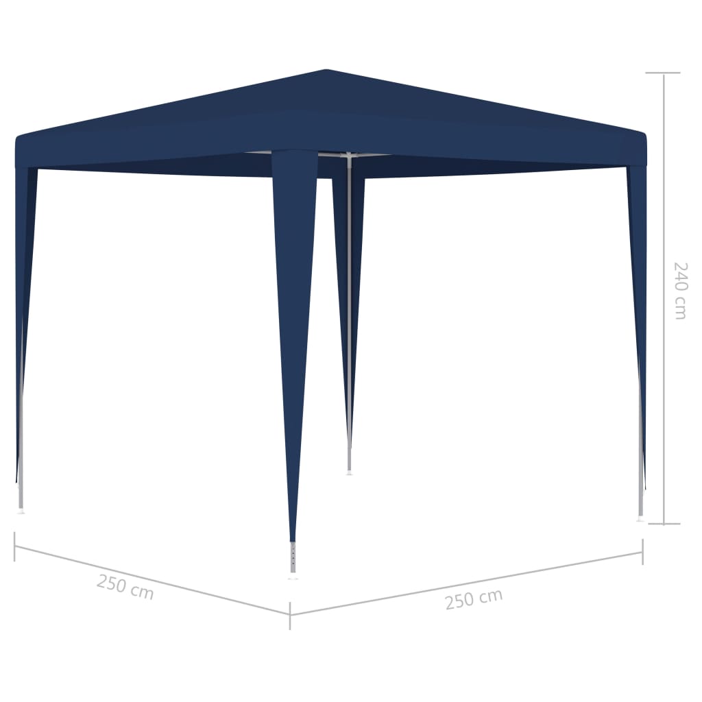 vidaXL Party Tent 2.5x2.5 m Blue