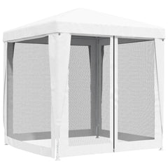 Party Tent with 4 Mesh Sidewalls 2x2 m