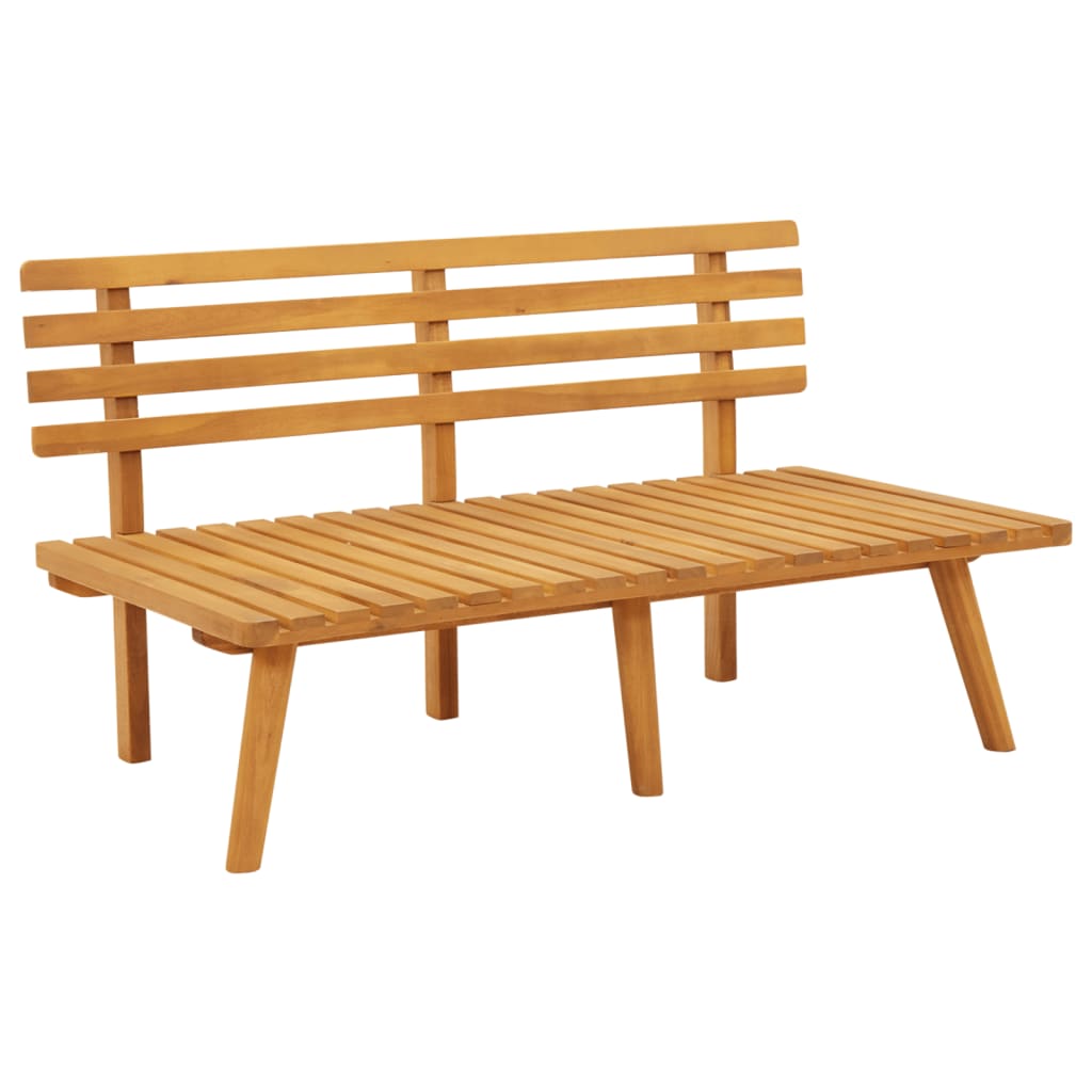 vidaXL Garden Bench with Cushions 115 cm Solid Acacia Wood