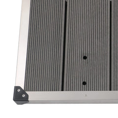vidaXL Outdoor Shower Tray WPC Stainless Steel 110x62 cm Grey