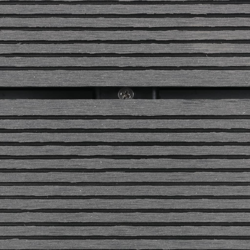 vidaXL Outdoor Shower Tray WPC Stainless Steel 110x62 cm Grey