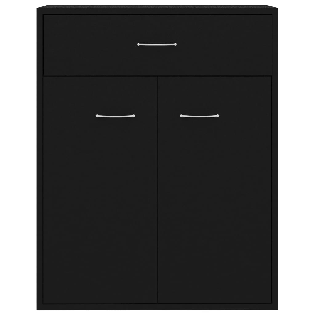 vidaXL Sideboard Black 60x30x75 cm Engineered Wood