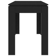 vidaXL Dining Table Black 120x60x76 cm Engineered Wood