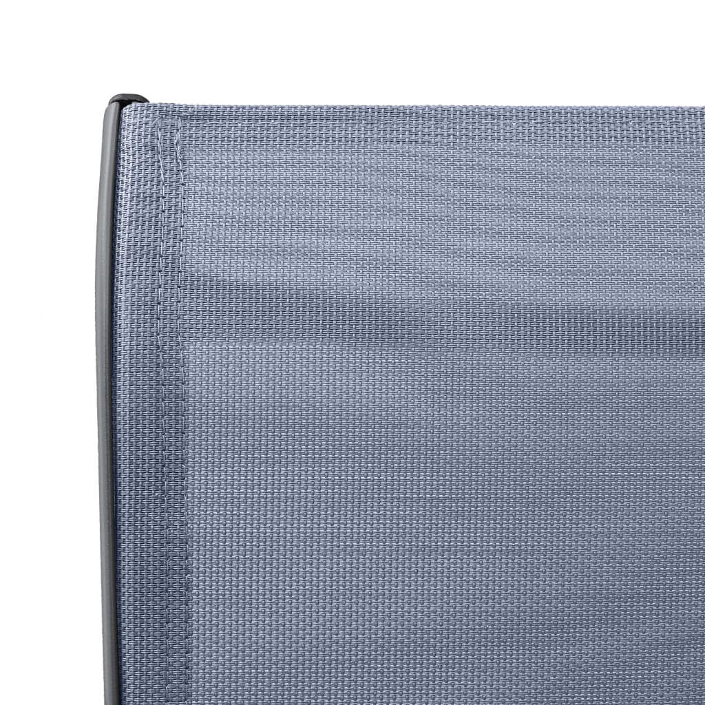 vidaXL Garden Bar Chairs 4 pcs Black Textilene