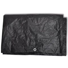 vidaXL Garden Furniture Covers 2pcs 6 Person Poly Rattan 240x140cm