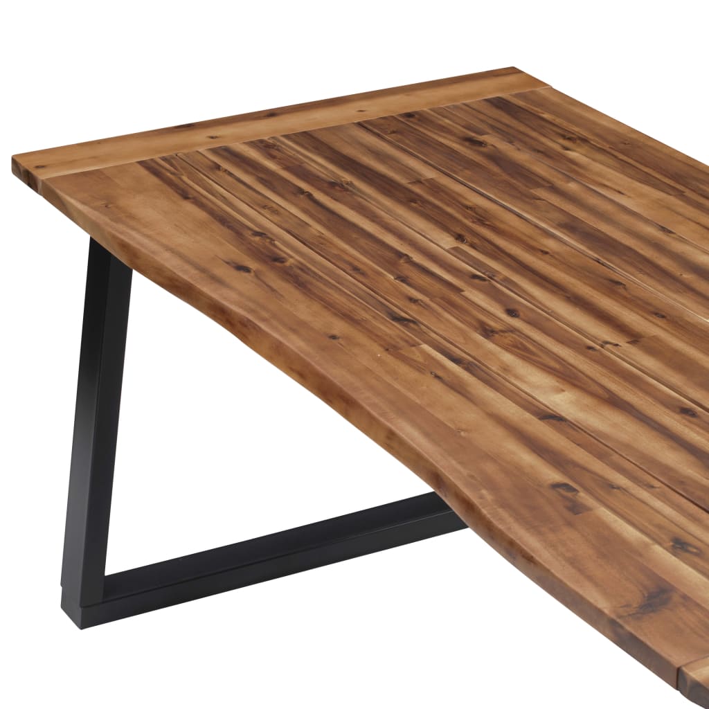 vidaXL Dining Table Solid Acacia Wood 180x90 cm