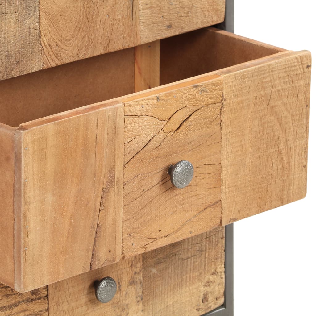 vidaXL Drawer Cabinet 45x30x100 cm Solid  Reclaimed Wood