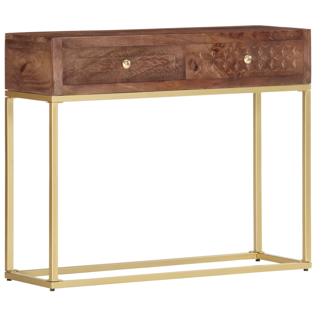 vidaXL Console Table 90x30x75 cm Solid Mango Wood