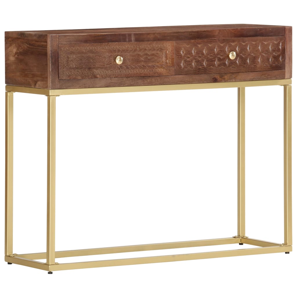 vidaXL Console Table 90x30x75 cm Solid Mango Wood