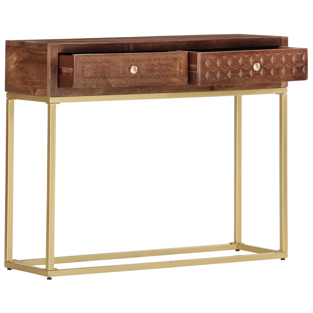 vidaXL Console Table 90x30x75 cm Solid Mango Wood