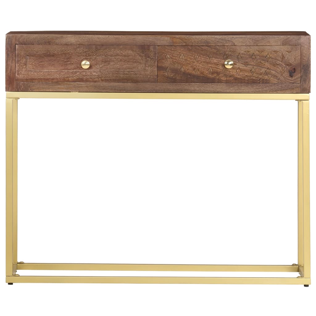 vidaXL Console Table 90x30x75 cm Solid Mango Wood