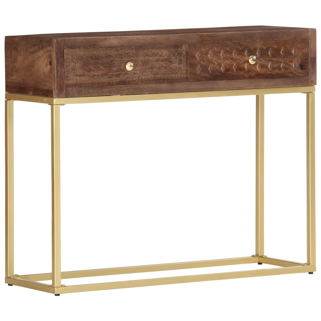 vidaXL Console Table 90x30x75 cm Solid Mango Wood