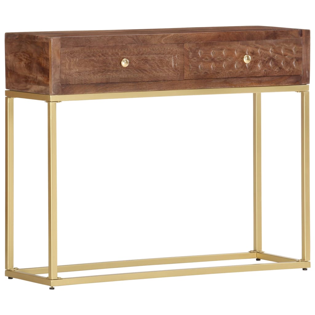 vidaXL Console Table 90x30x75 cm Solid Mango Wood