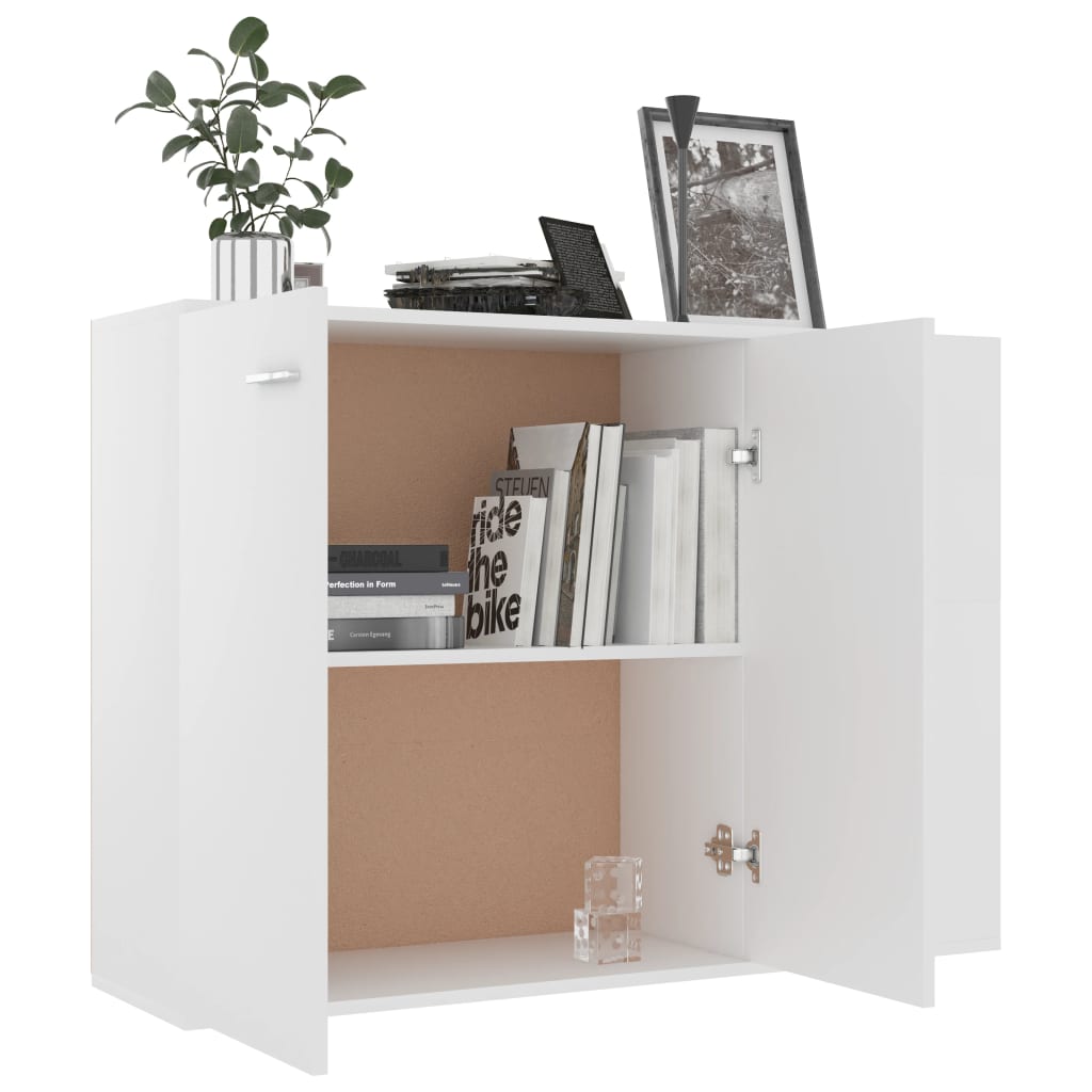 vidaXL Sideboard Black 105x30x75 cm Engineered Wood