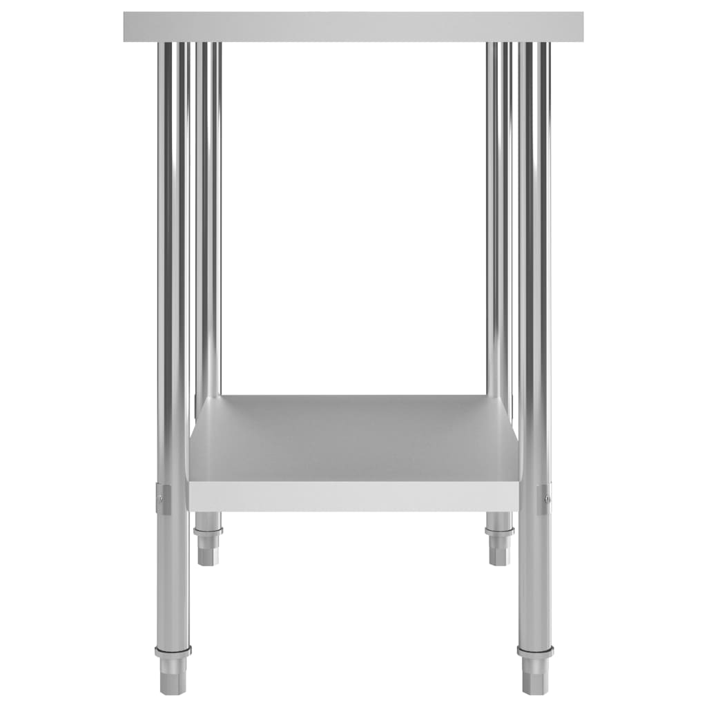 vidaXL Kitchen Work Table 80x60x85 cm Stainless Steel