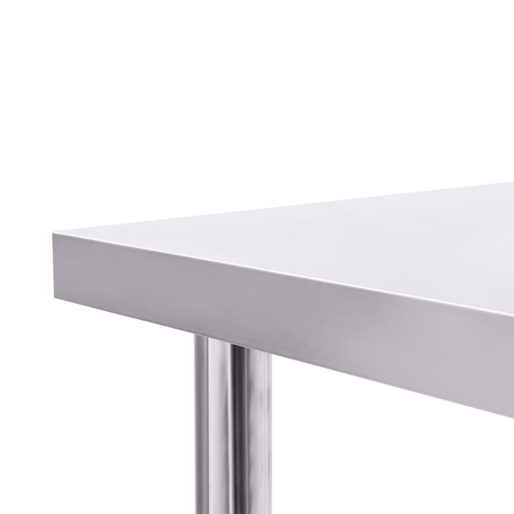 vidaXL Kitchen Work Table 80x60x85 cm Stainless Steel
