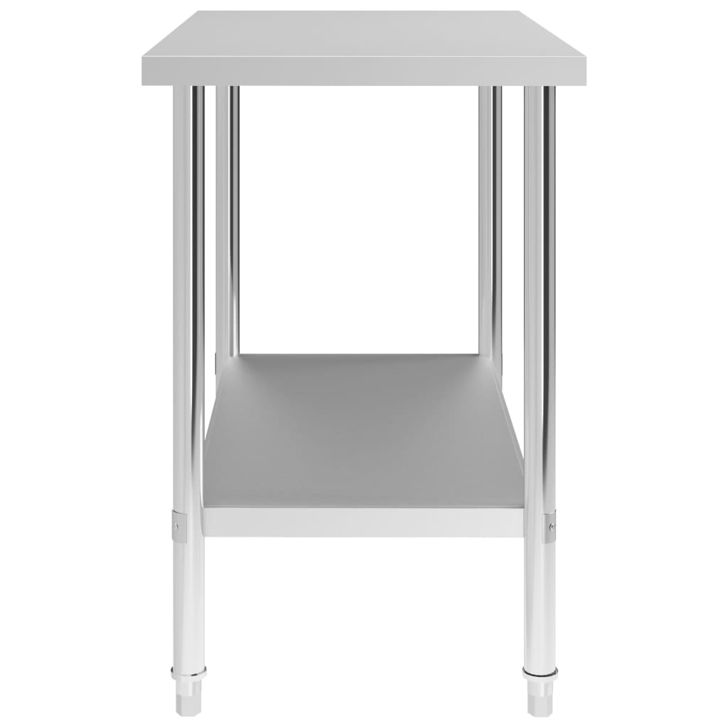 vidaXL Kitchen Work Table 80x60x85 cm Stainless Steel